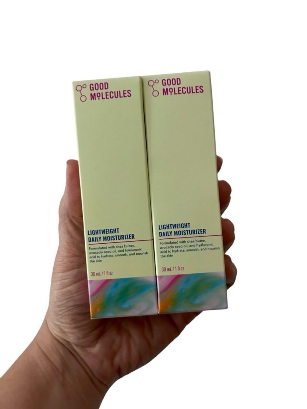 Good Molecules Bundle Of 2 Lightweight Daily Moisturizer 1 oz/30 mL Travel Size